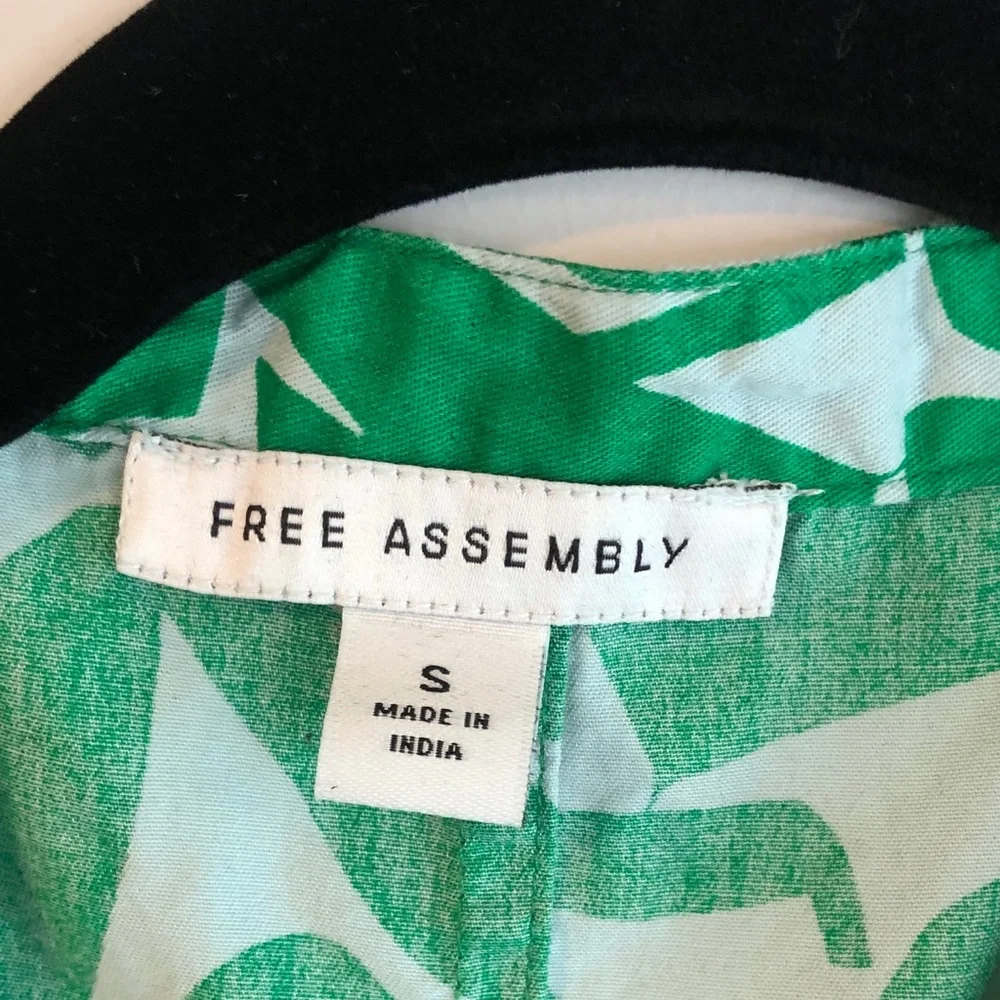 Free Assembly Women's Belted Utility Cotton Midi Shirtdress Size Small - Picture 2 of 11